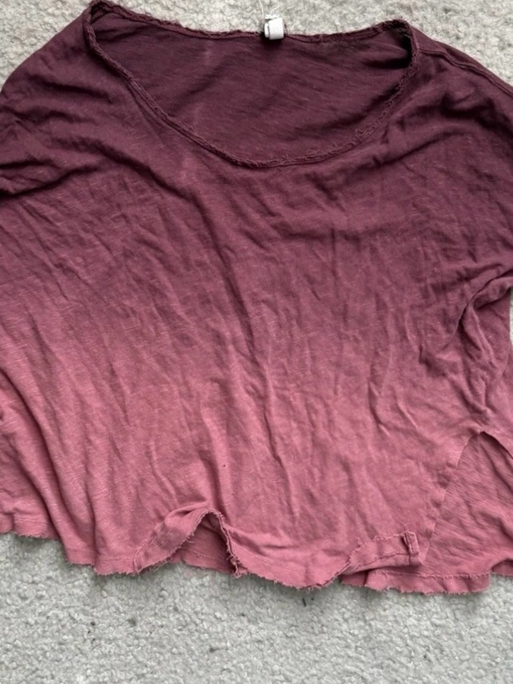 We The Free Ombré Long-Sleeve Shirt in Pink and Purple.